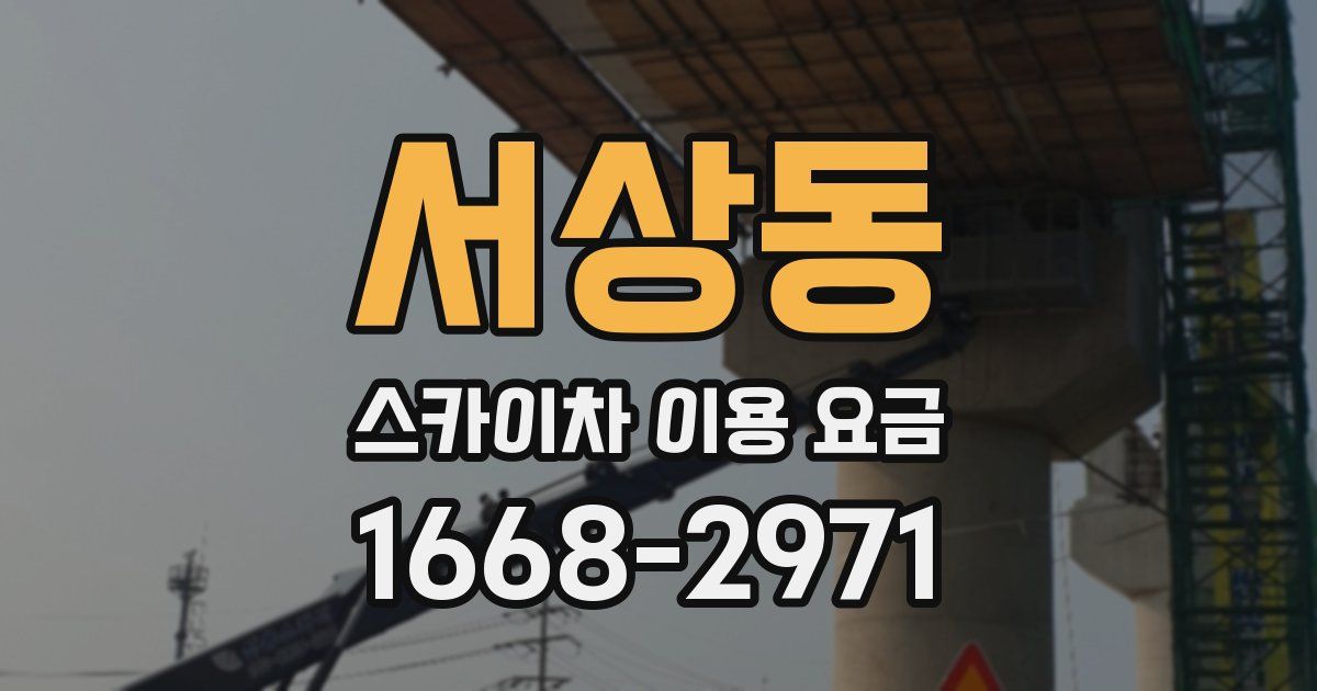 서상동 스카이차 이용 요금