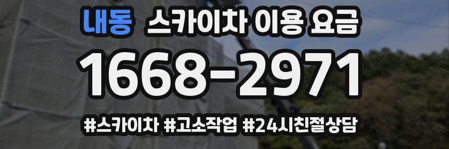 내동 스카이차 이용 요금