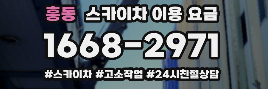 흥동 스카이차 이용 요금