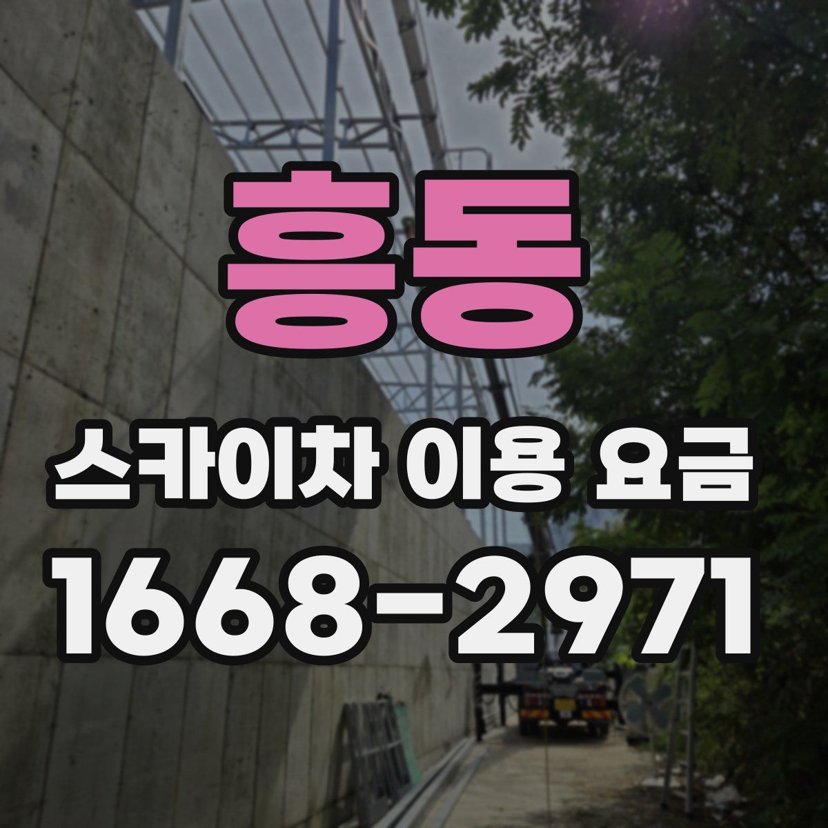 흥동 스카이차 이용 요금