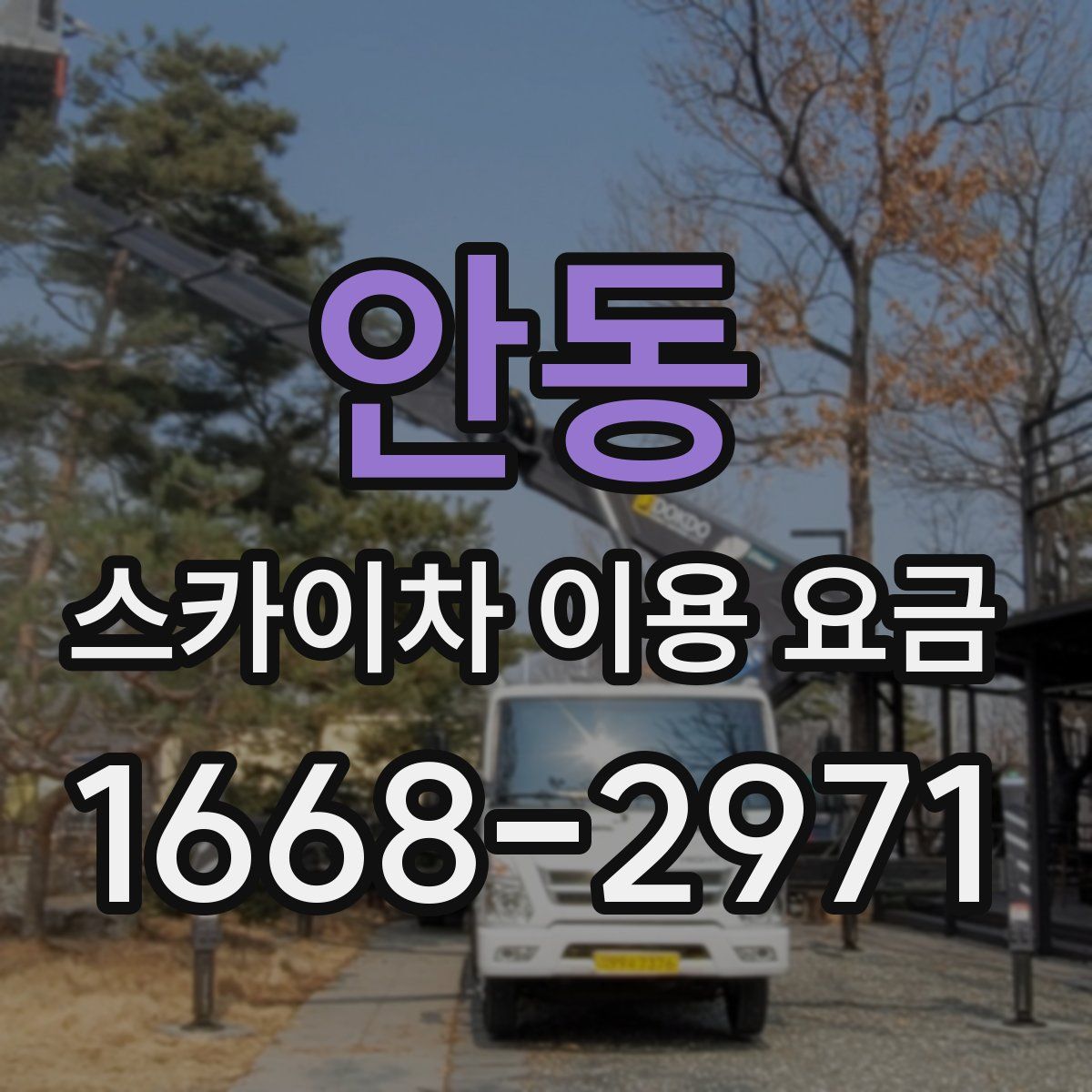 안동 스카이차 이용 요금