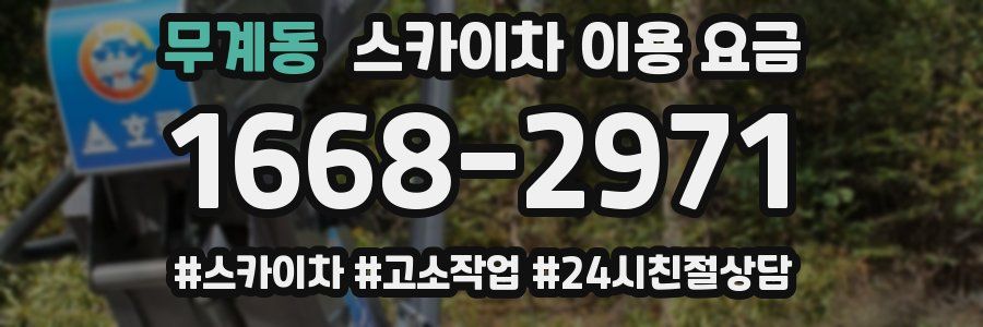 무계동 스카이차 이용 요금