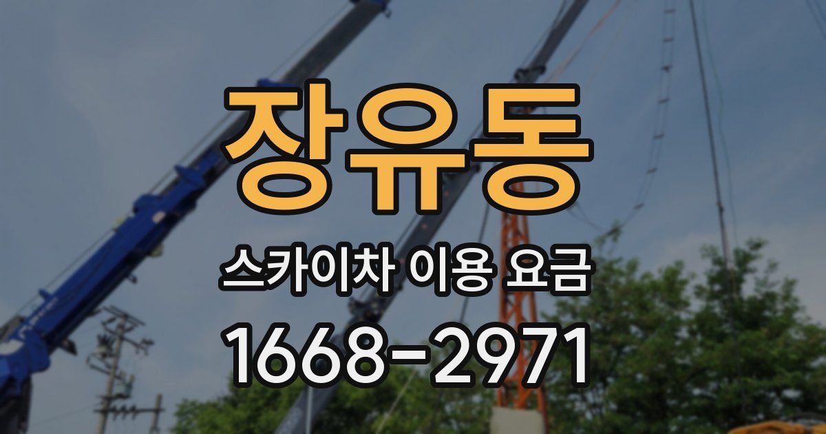 장유동 스카이차 이용 요금