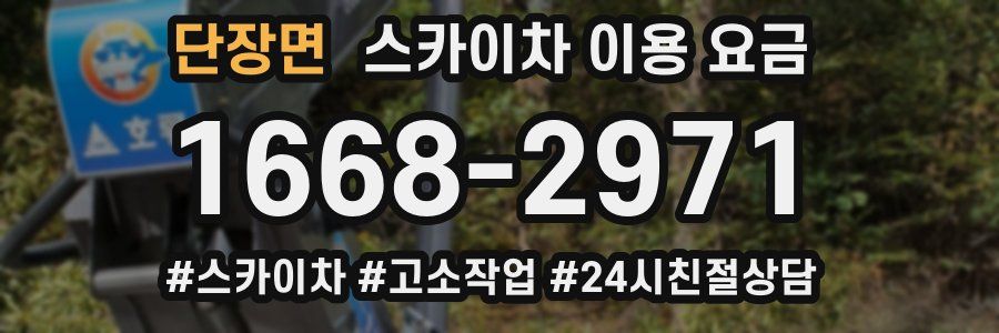 단장면 스카이차 이용 요금