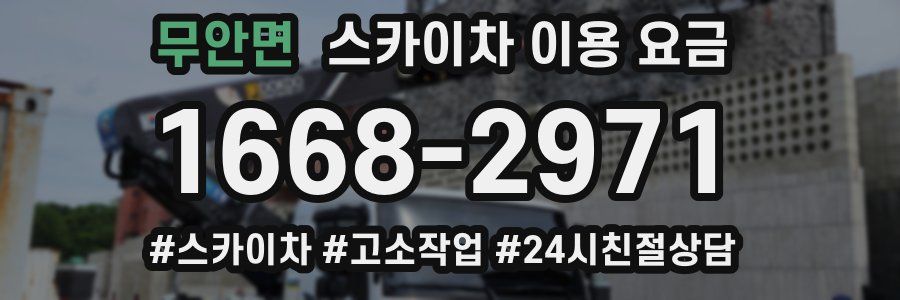 무안면 스카이차 이용 요금
