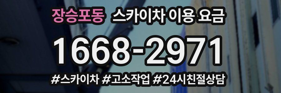 장승포동 스카이차 이용 요금