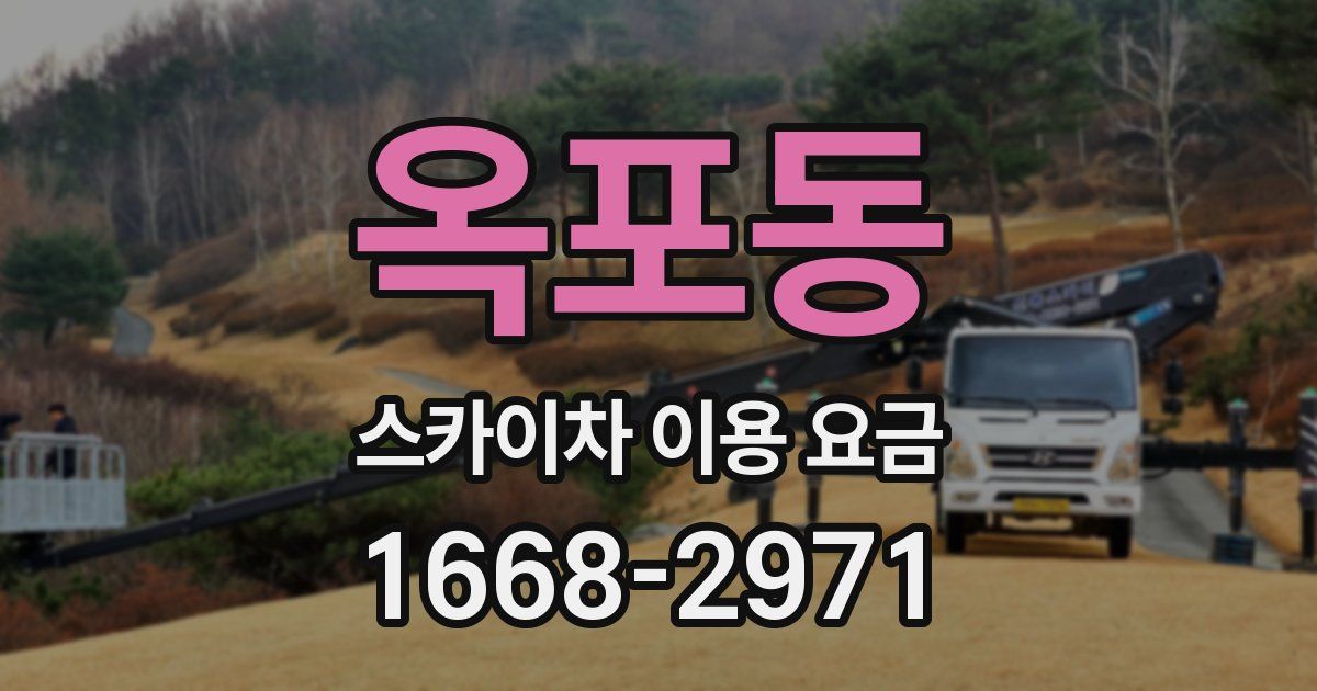 옥포동 스카이차 이용 요금