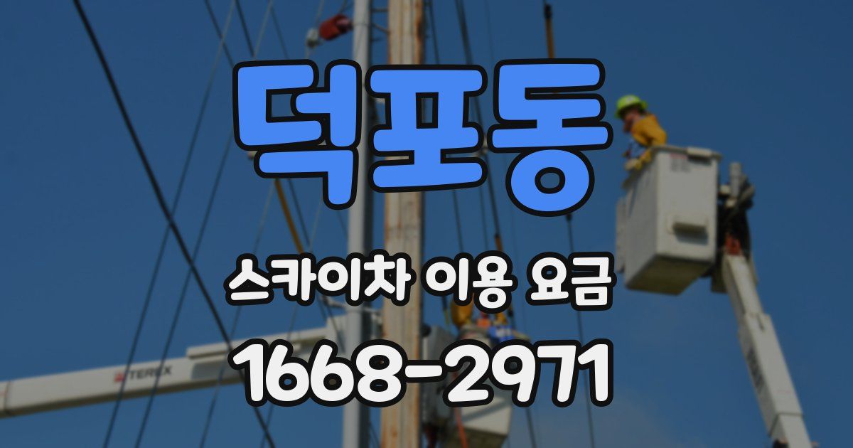 덕포동 스카이차 이용 요금