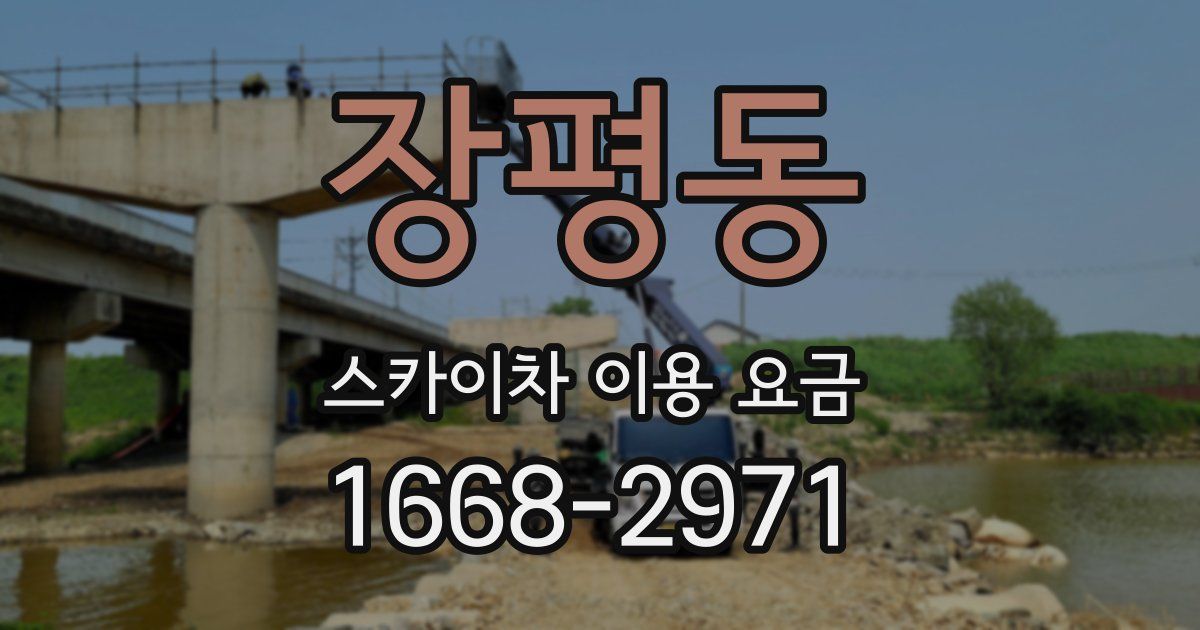 장평동 스카이차 이용 요금