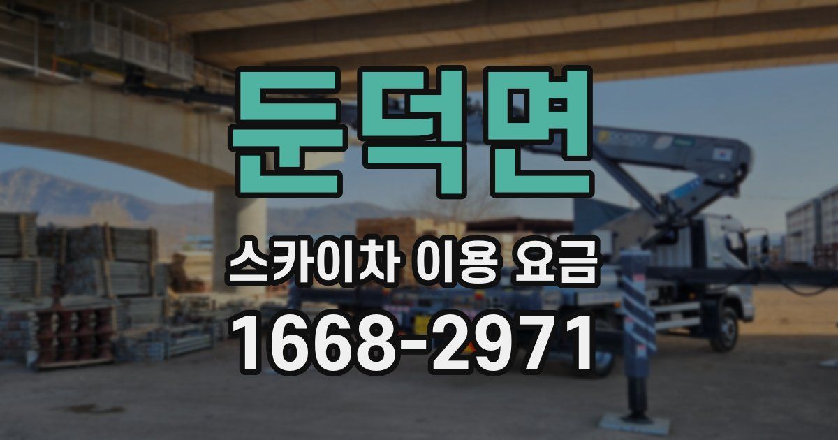 둔덕면 스카이차 이용 요금