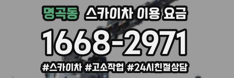 명곡동 스카이차 이용 요금