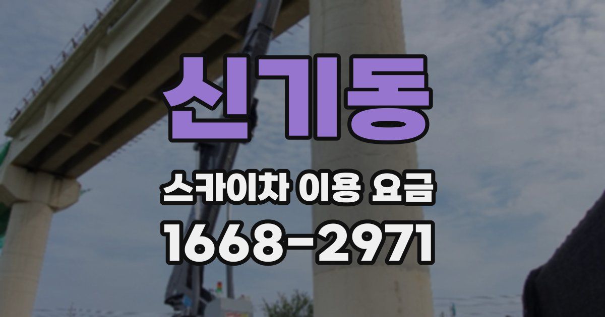 신기동 스카이차 이용 요금