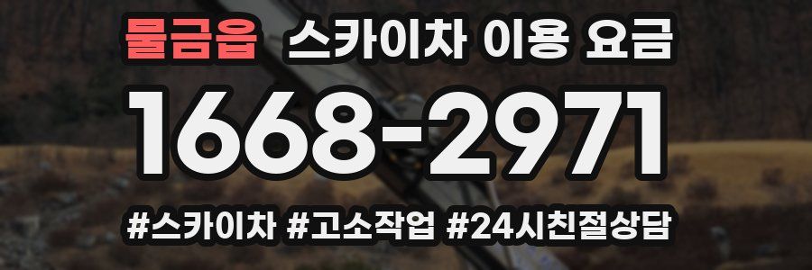 물금읍 스카이차 이용 요금
