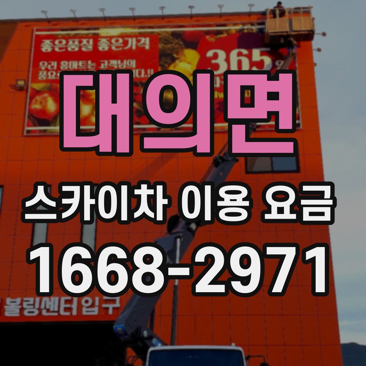 대의면 스카이차 이용 요금