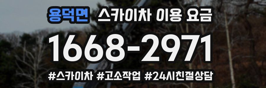 용덕면 스카이차 이용 요금