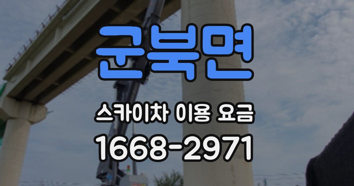군북면 스카이차 이용 요금