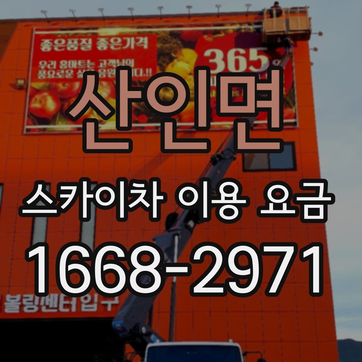 산인면 스카이차 이용 요금 책정에 영향을 주는 요소