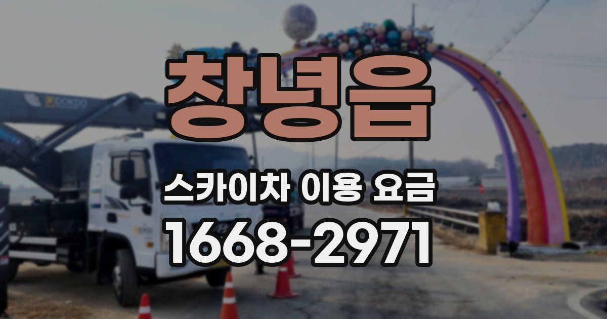 창녕읍 스카이차 이용 요금
