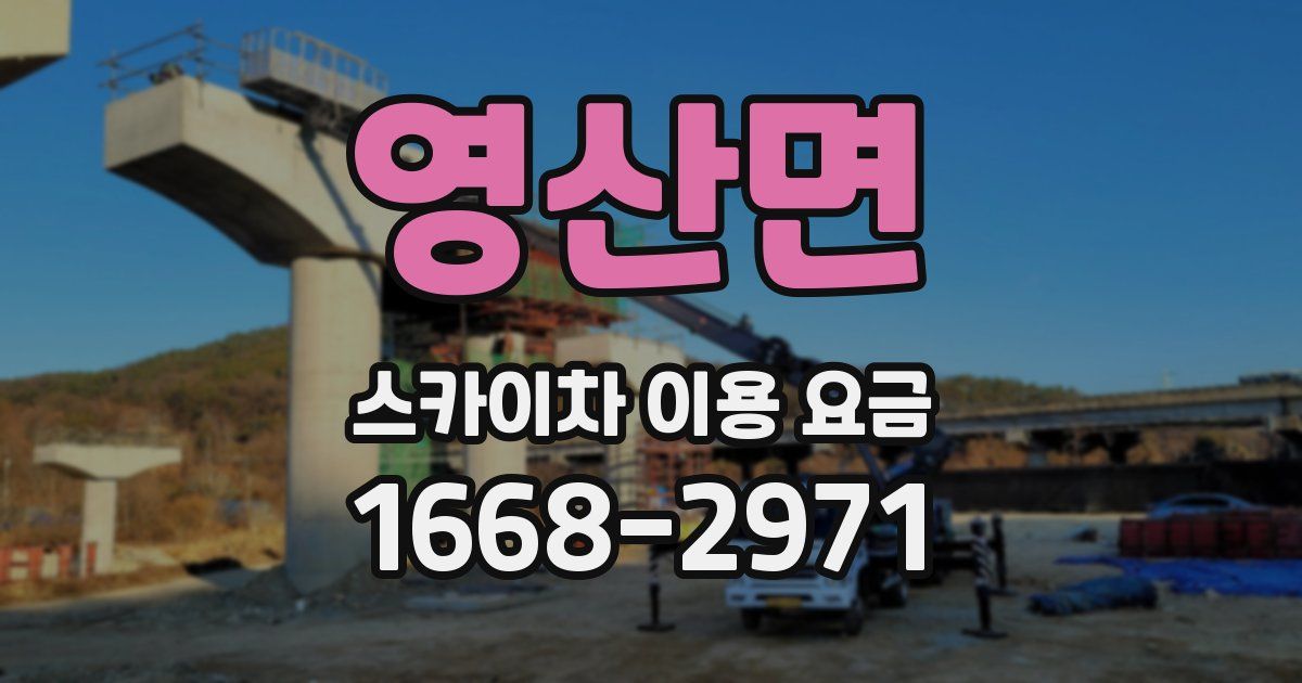 영산면 스카이차 이용 요금