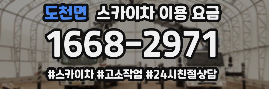 도천면 스카이차 이용 요금