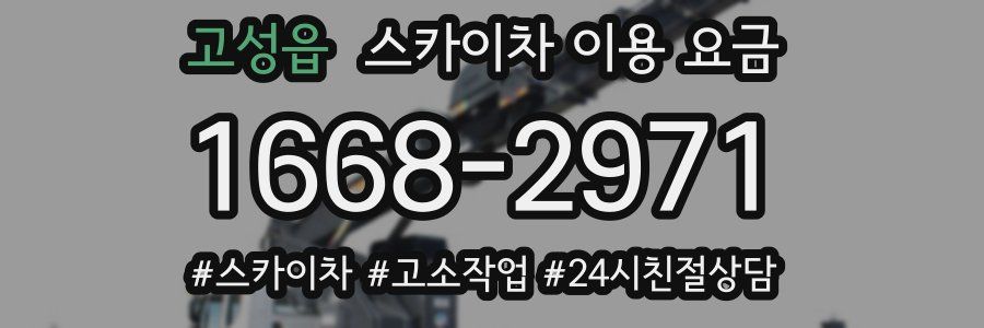 고성읍 스카이차 이용 요금