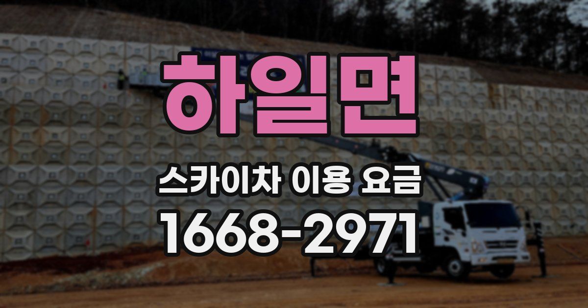 하일면 스카이차 이용 요금