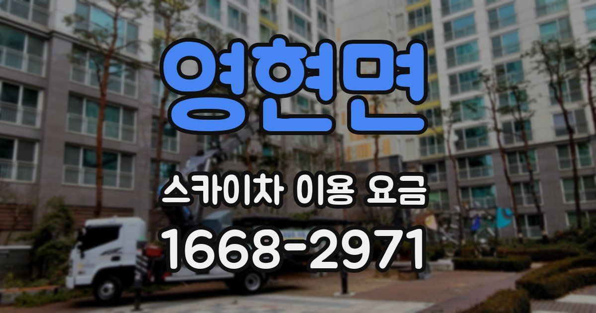 영현면 스카이차 이용 요금