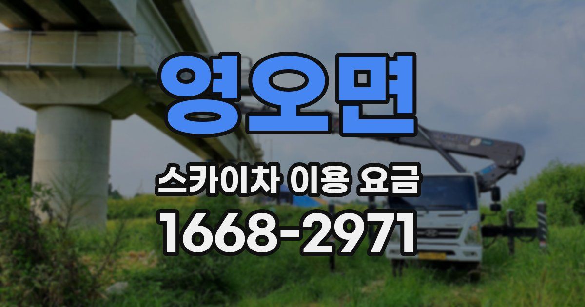 영오면 스카이차 이용 요금