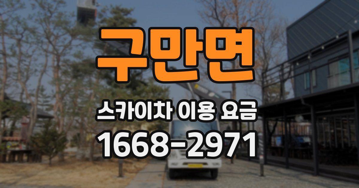 구만면 스카이차 이용 요금