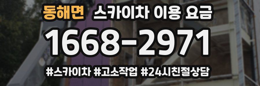 동해면 스카이차 이용 요금