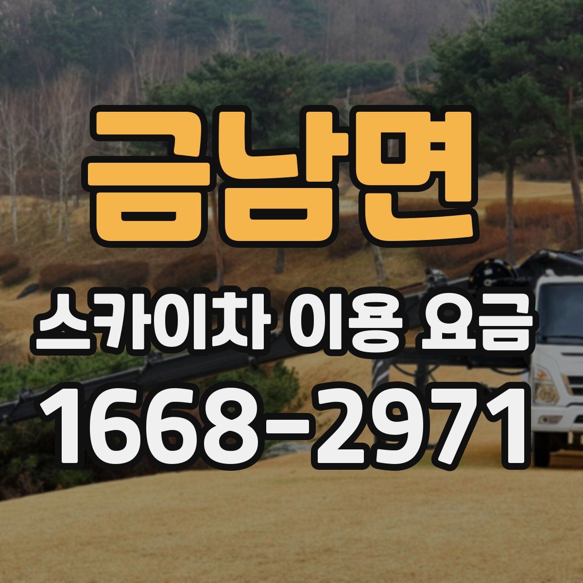 금남면 스카이차 이용 요금
