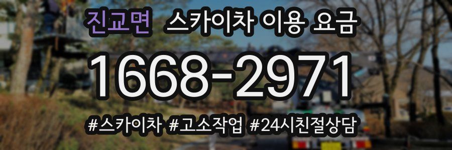 진교면 스카이차 이용 요금