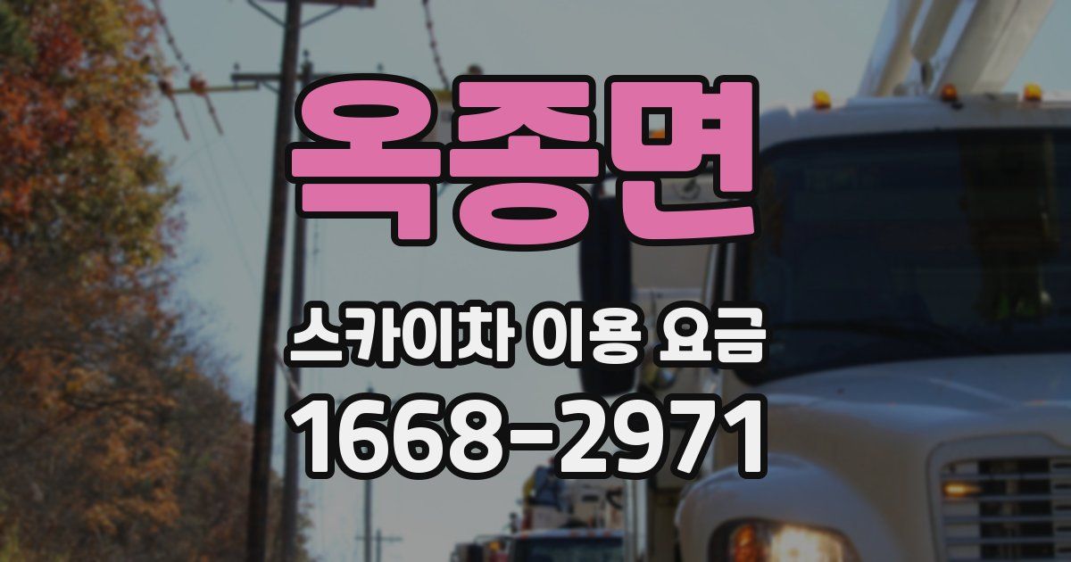 옥종면 스카이차 이용 요금