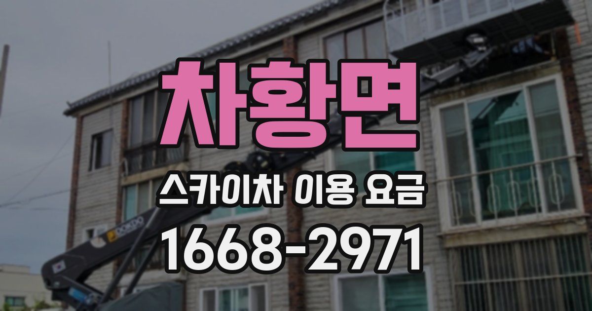 차황면 스카이차 이용 요금