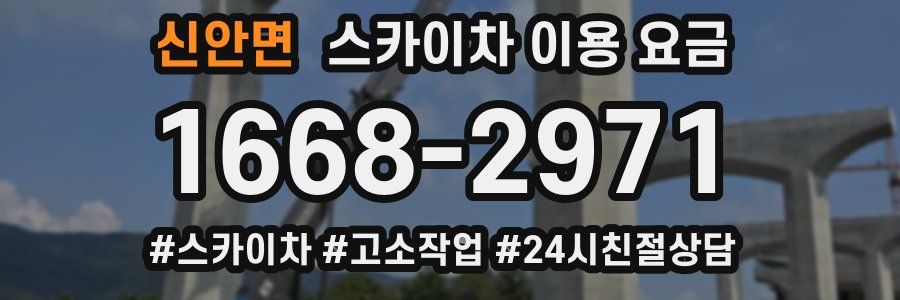 신안면 스카이차 이용 요금