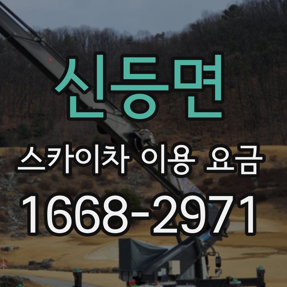 신등면 스카이차 이용 요금