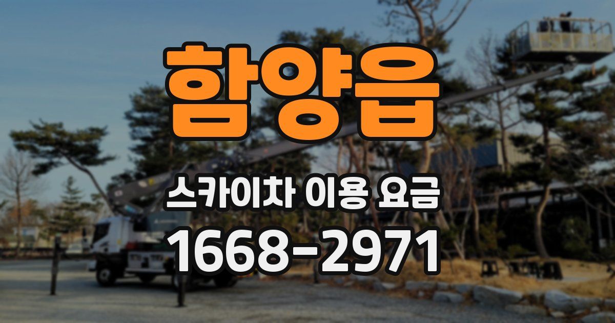 함양읍 스카이차 이용 요금