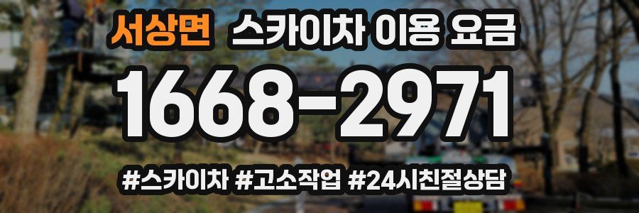 서상면 스카이차 이용 요금