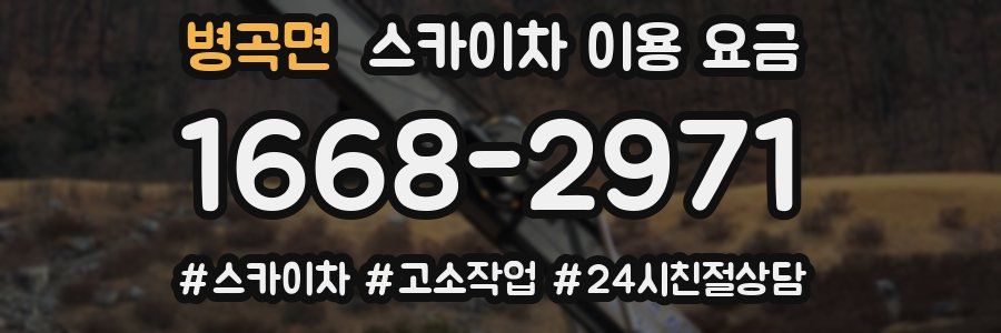 병곡면 스카이차 이용 요금