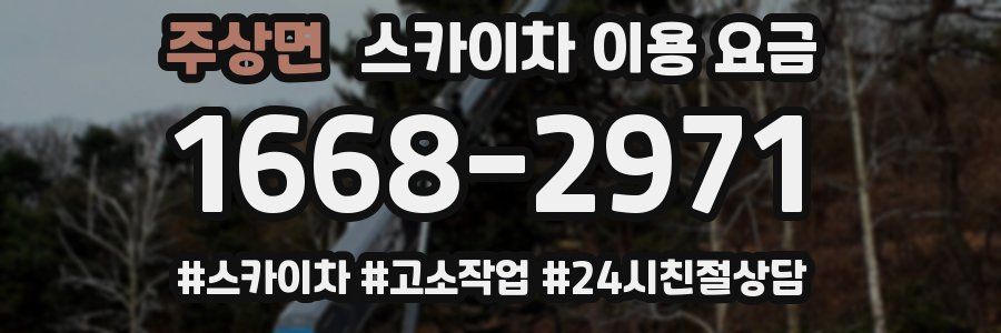 주상면 스카이차 이용 요금