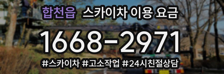 합천읍 스카이차 이용 요금