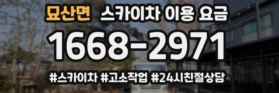 묘산면 스카이차 이용 요금