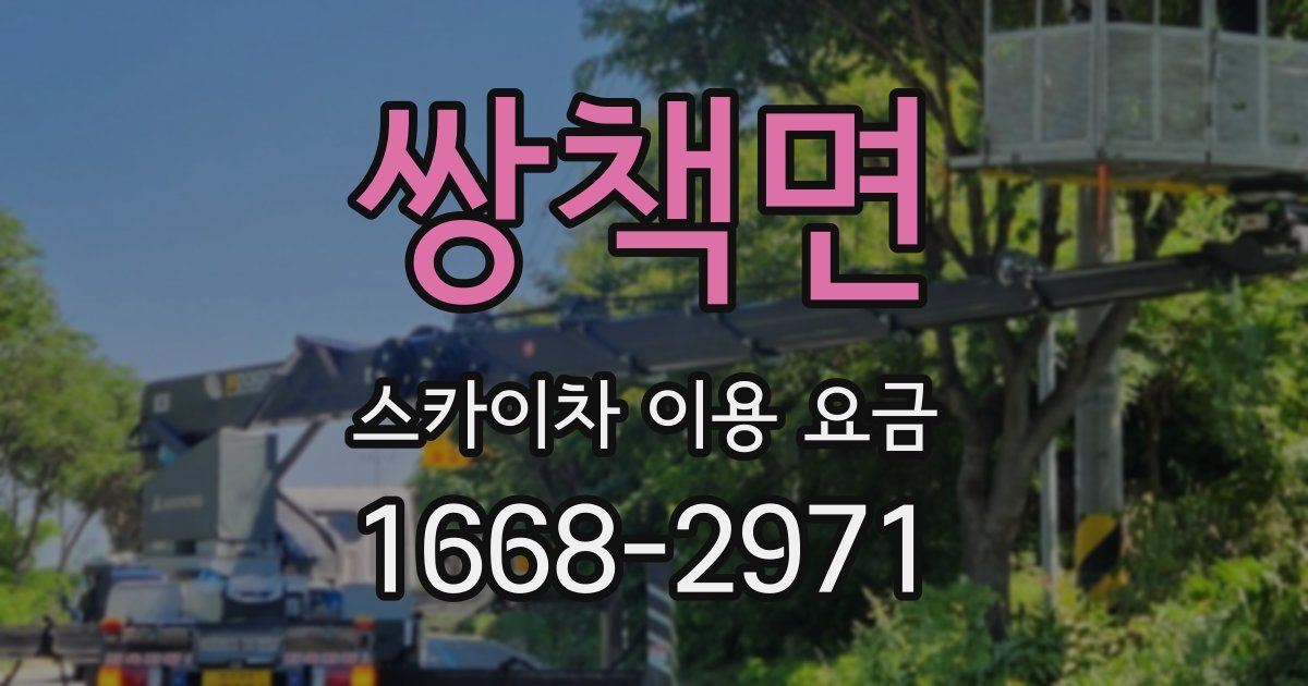 쌍책면 스카이차 이용 요금