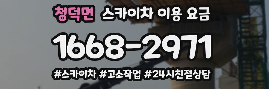 청덕면 스카이차 이용 요금