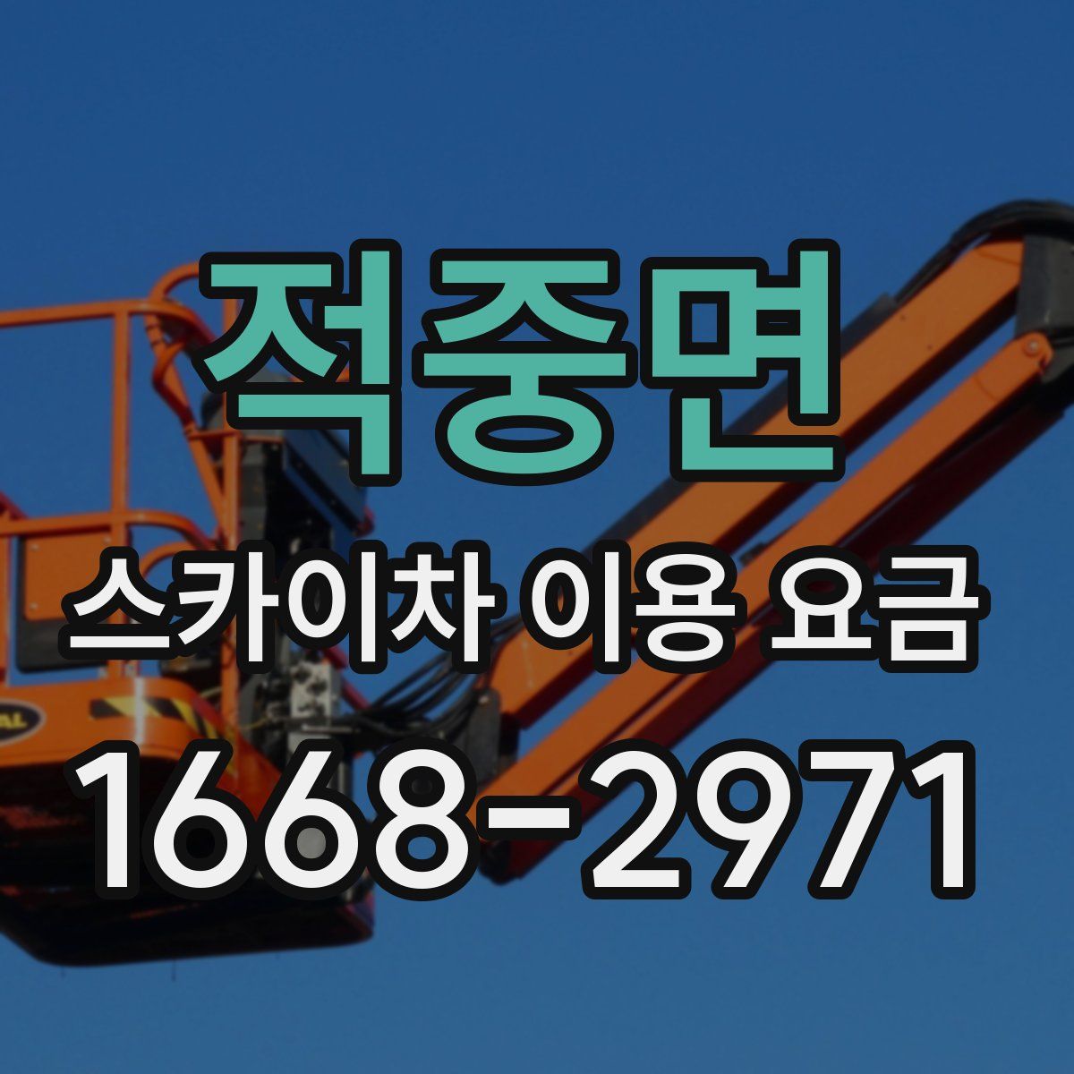 적중면 스카이차 이용 요금