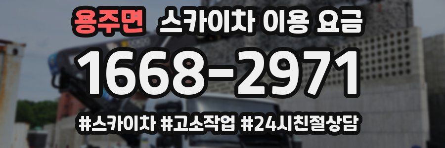 용주면 스카이차 이용 요금