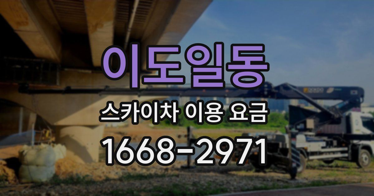 이도일동 스카이차 이용 요금