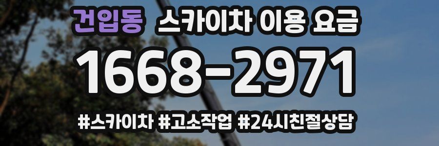 건입동 스카이차 이용 요금