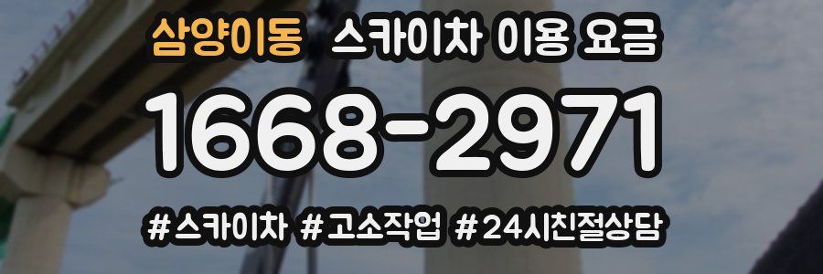 삼양이동 스카이차 이용 요금
