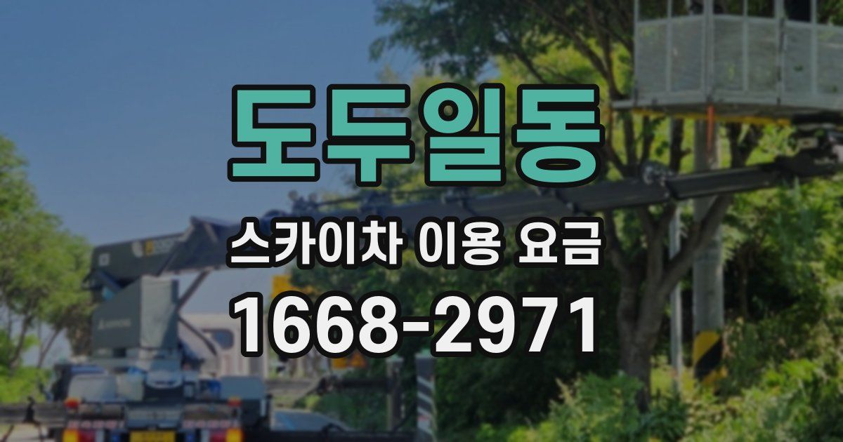 도두일동 스카이차 이용 요금